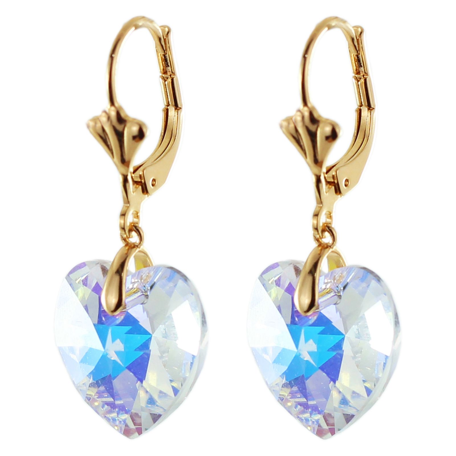 گوشواره زنانه ژوپینگ مدل قلب کد cs66 -  - 1