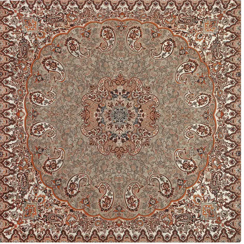 سرویس 5 تکه رومیزی ترمه طرح نسترن