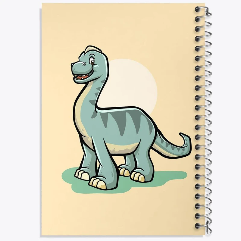 دفتر مشق 100 برگ خندالو طرح دایناسور بامزه کد 29278