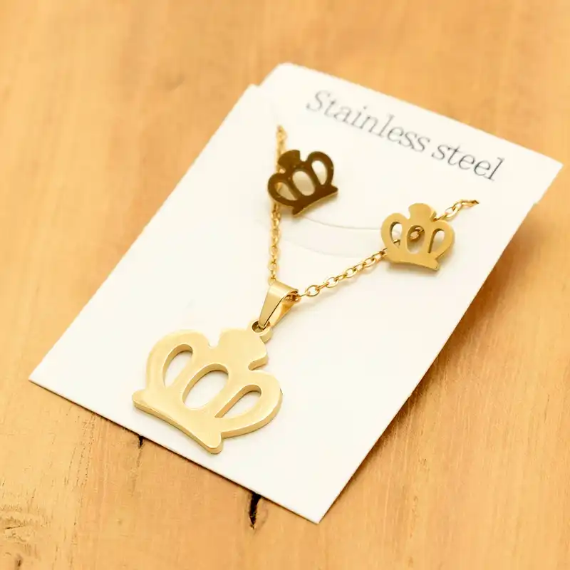 نیم ست زنانه مدل تاج N6