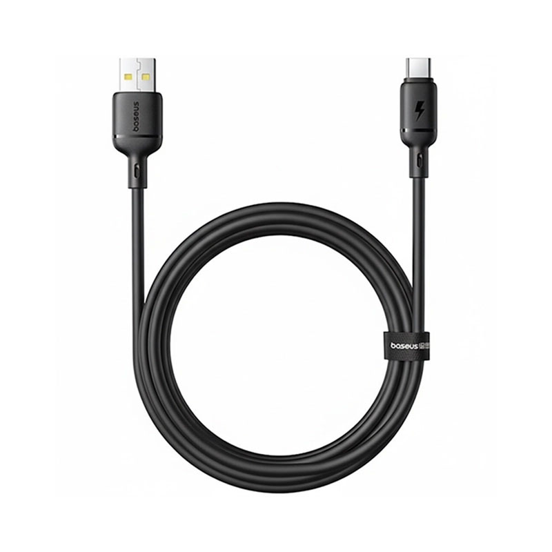 کابل تبدیل USB-A به USB-C بیسوس مدل Silky P10377703113-02 طول 1 متر