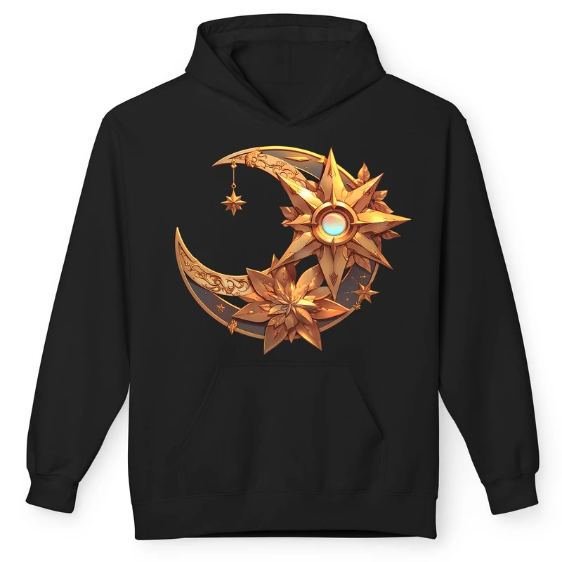 هودی مردانه پاد آفرین مدل ماه و ستاره کد 01