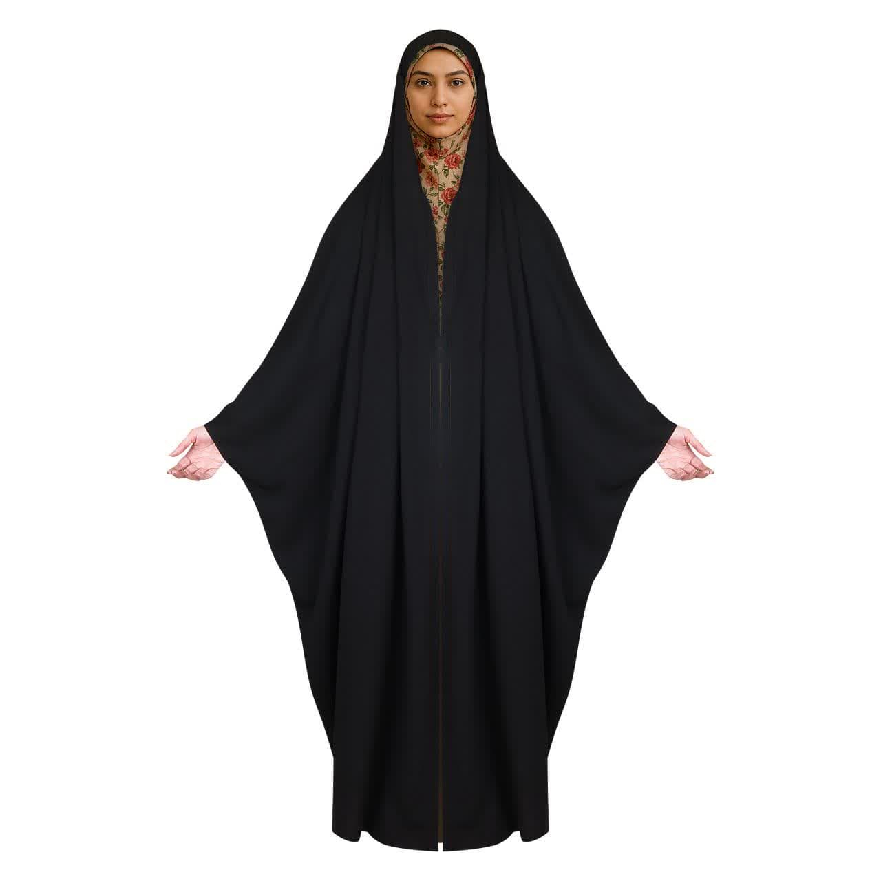 چادر دانشجویی مدل زینا جلوباز