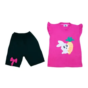 ست تاپ و شلوارک دخترانه مدل خرگوش