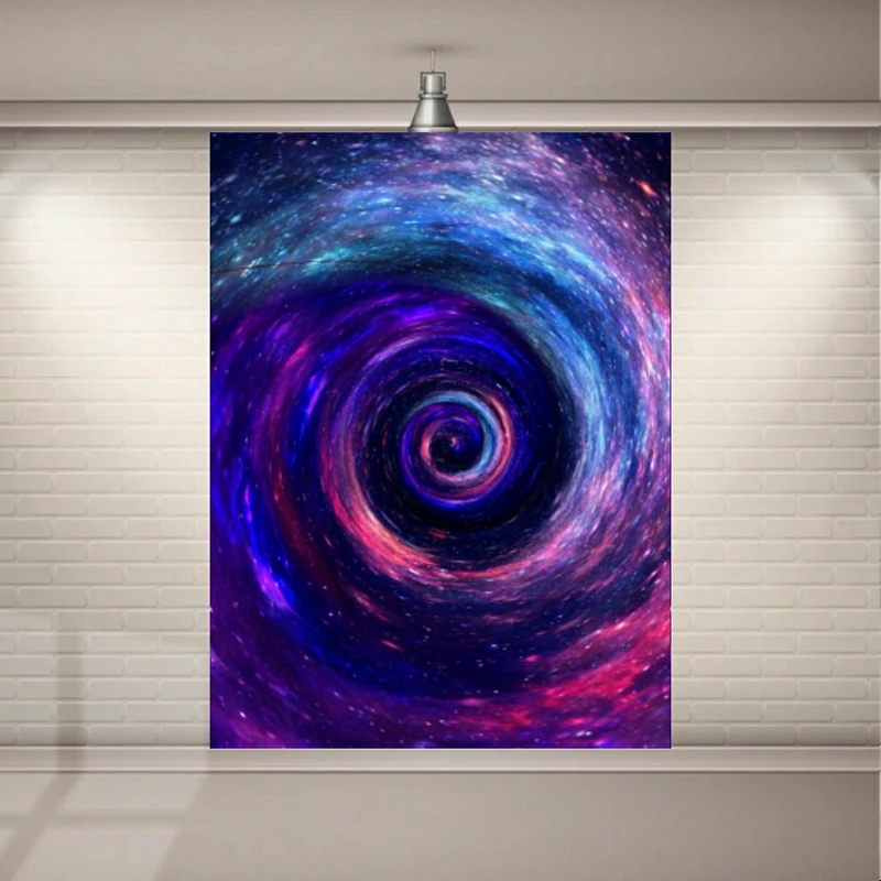 پوستر پارچه ای طرح کهکشان و چاله فضایی مدل SDP2635