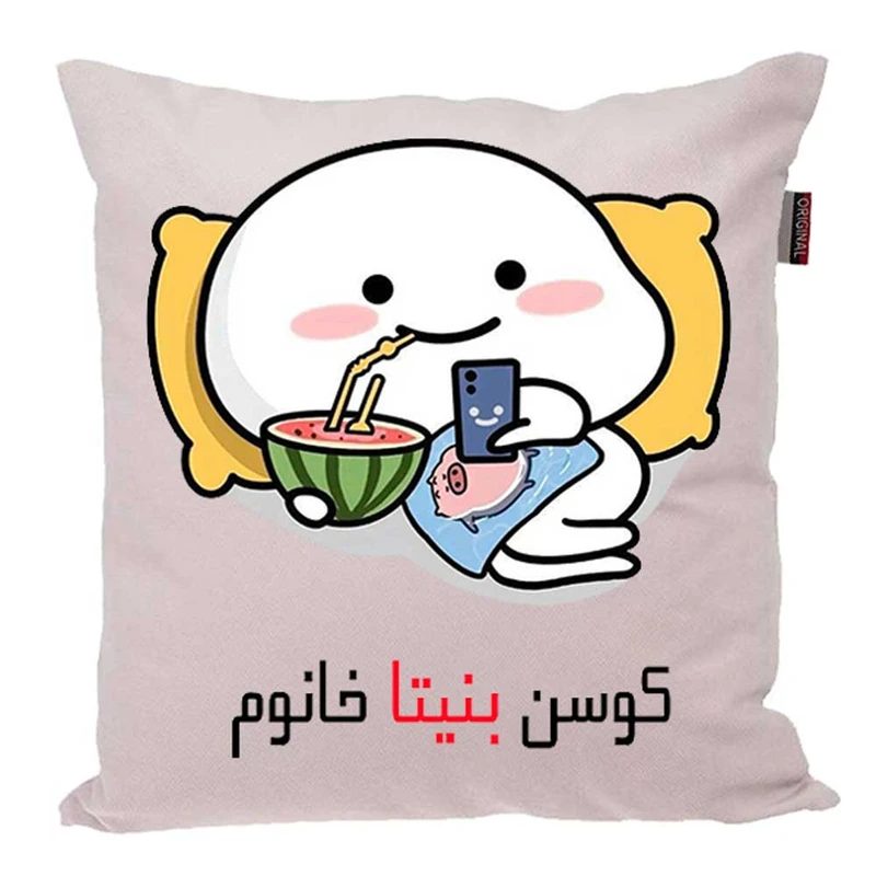 کوسن پاد آفرین مدل فانتزی اسم شخصی طرح دخترانه اسم بنیتا کد 0.1447
