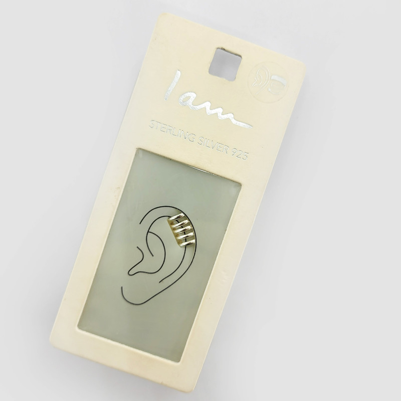 پیرسینگ نقره زنانه آی ام مدل ایرکاف فنری کد EC22001