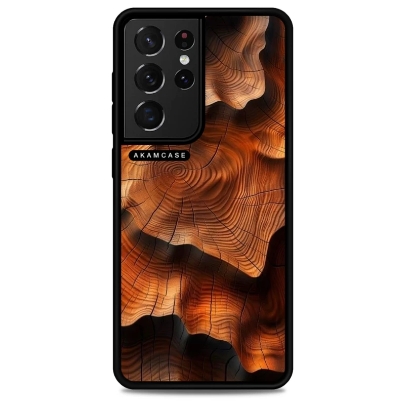 کاور آکام مدل AMC-WSGS21U-WOOD-9 مناسب برای گوشی موبایل سامسونگ Galaxy S21 Ultra