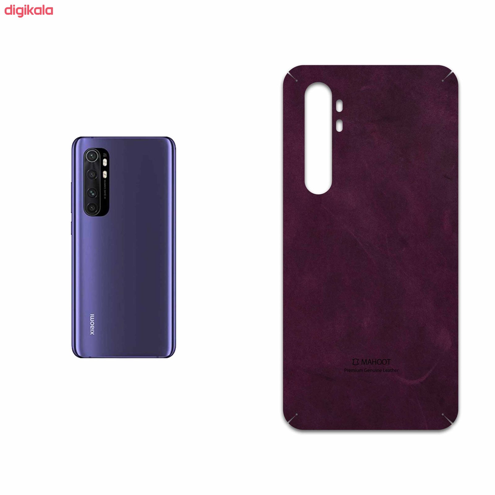 برچسب پوششی ماهوت مدل Red Violet Buffalo Leather مناسب برای گوشی موبایل شیائومی Mi Note 10 Lite main 1 1