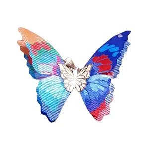 آویز گردنبند طلا 18 عیار زنانه مدل پروانه کد K43