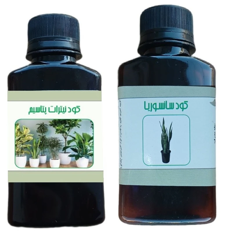 کود مایع نیترات پتاسیم و سانسوریا مدل life - D حجم 110 میلی لیتر بسته 2 عددی