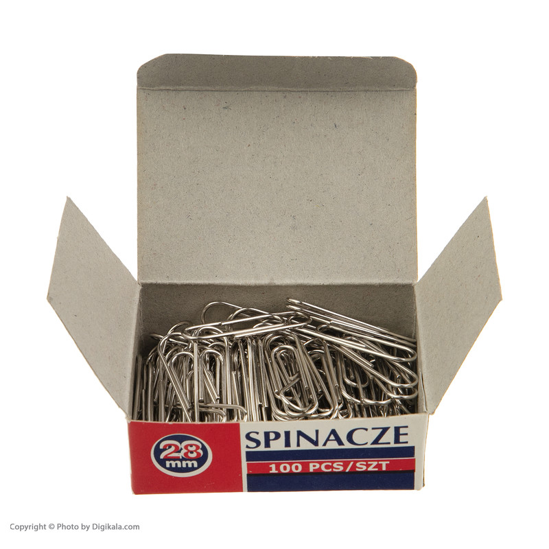 گیره کاغذ فلن کد 120059 بسته 100 عددی