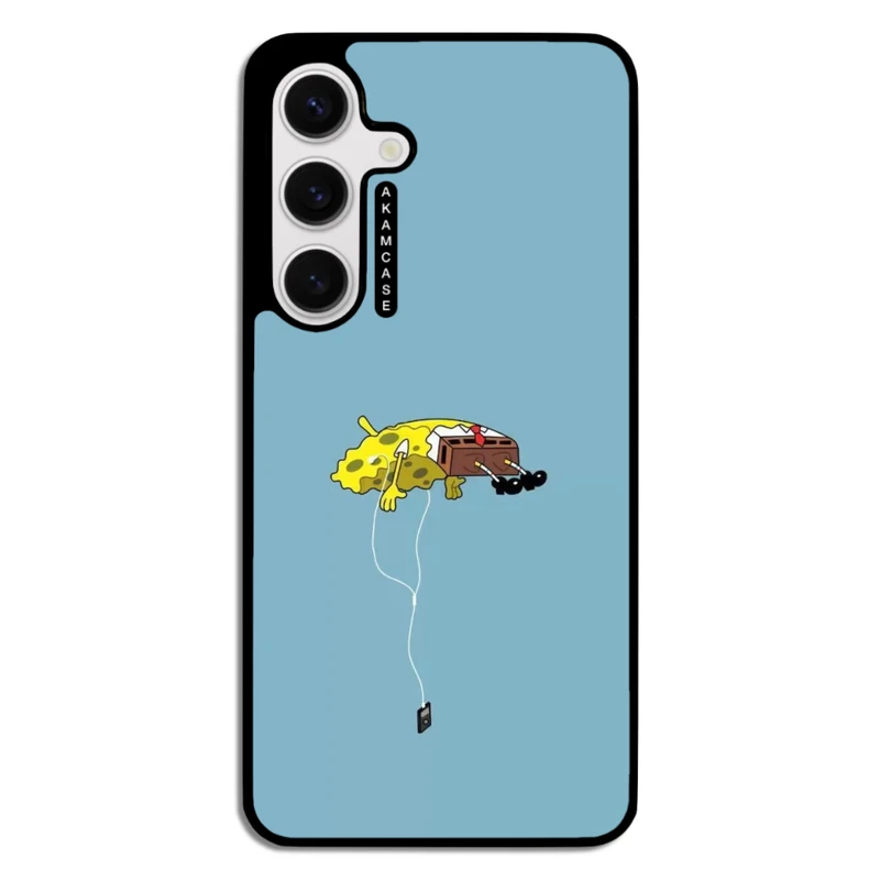 کاور آکام مدل AMC-WSGS24-SPONGE BOB1 مناسب برای گوشی موبایل سامسونگ Galaxy S24
