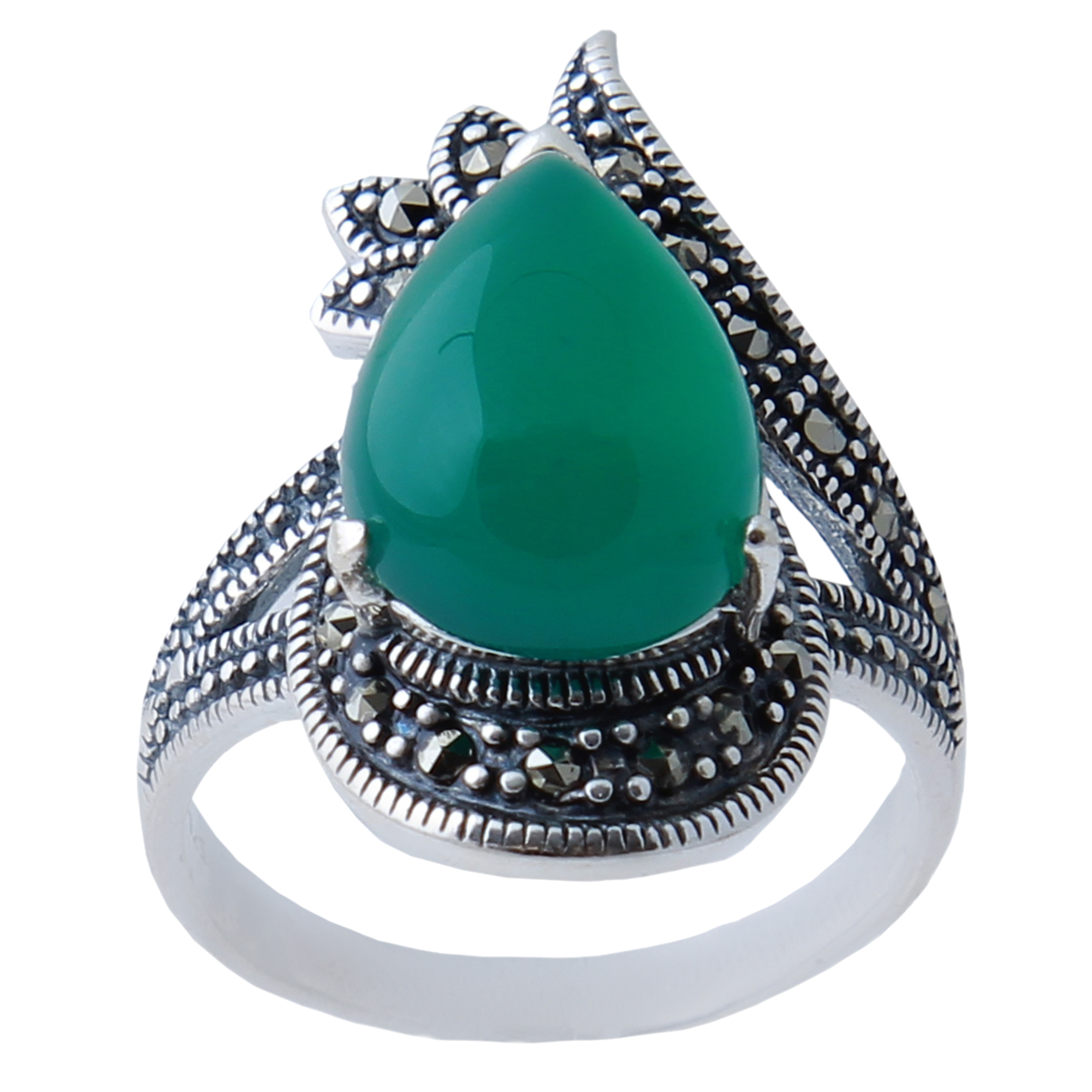 انگشتر نقره زنانه بازرگانی میلادی کد  AW_407