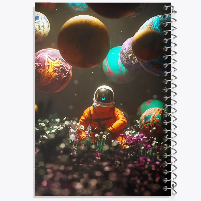 دفتر مشق 50 برگ خندالو طرح فضانورد کد F6442