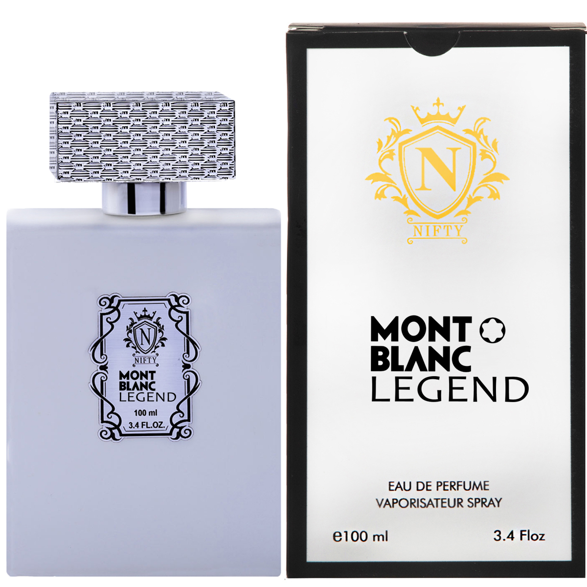 ادو پرفیوم مردانه نیفتی مدل Mont Blanc Legend حجم 100 میلی لیتر