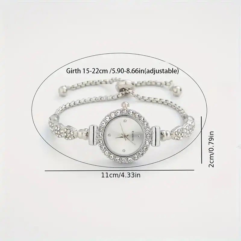 ساعت مچی عقربه ای زنانه مدل بند نگین دار قفل کرواتی کد 05