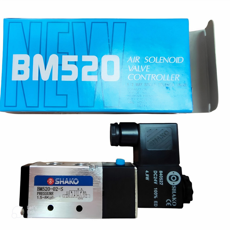 شیر برقی پنوماتیک شاکو مدل Shako BM520-02-S 5-2-1/4 220V