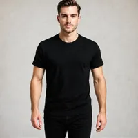 تی‌شرت آستین کوتاه مردانه روان بخش مدل کلاسیک