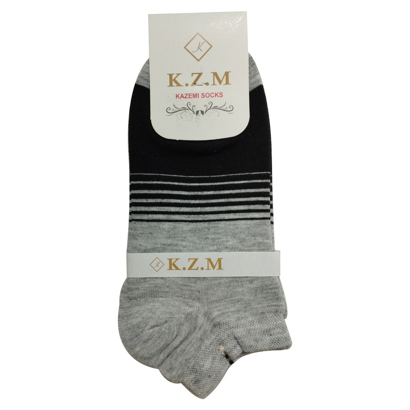 جوراب ساق کوتاه مردانه کاظمی مدل KZS-R3 رنگ مشکی