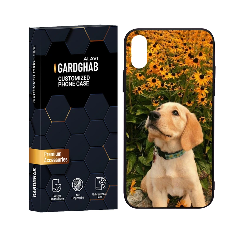 کاور گارد قاب علوی مدل دورژله پشت گلس حیوانات  مناسب برای گوشی موبایل اپل iPhone X / XS