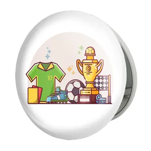 آینه جیبی خندالو طرح فوتبال Football مدل تاشو کد 25974 