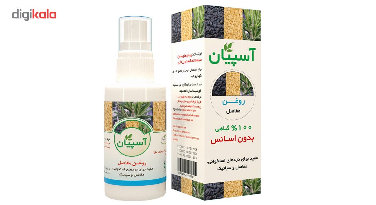 لوسیون و روغن بدن آسپیان مدل روغن مفاصل حجم 30 میلی لیتر main 1 2