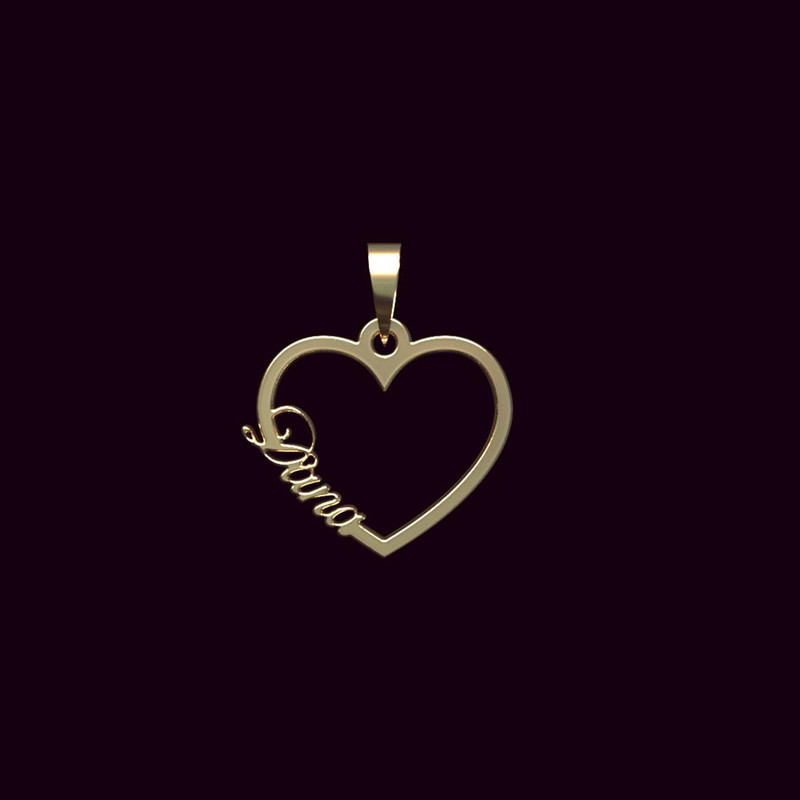 آویز گردنبند طلا 18 عیار زنانه مدوپد مدل اسم دانا dana کد PB1-10094