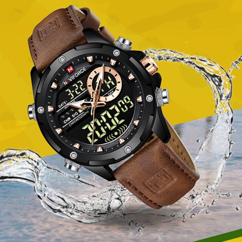 ساعت مچی عقربه‌ای کوارتز مردانه نیوی فورس مدل NF9208BB -  - 7