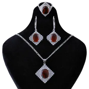  نیم ست نقره زنانه بازرگانی میلادی کد NTR_164