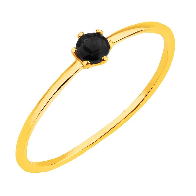    انگشتر طلا 18 عیار زنانه قیراط طرح تک سنگ کد GH3416