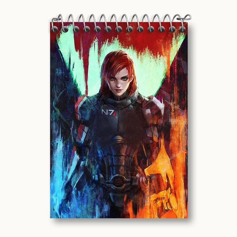 دفتر یادداشت 50 برگ خندالو مدل بازی مس افکت (Mass Effect) کد 31539