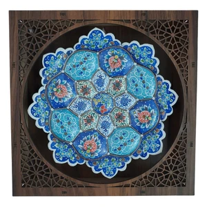 بشقاب میناکاری کد B1121