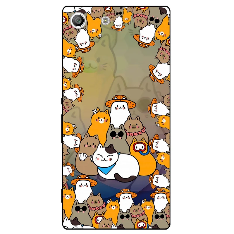 کاور مگافون طرح گربه مدل 7717 مناسب برای گوشی موبایل سونی Xperia M5