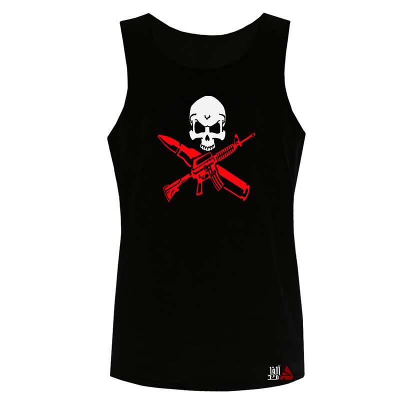 تاپ مردانه مدل اسکلت کد b031 رنگ مشکی 