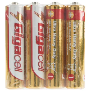 Gigacell Ultra Heavy Duty AAA Battery Pack of 4