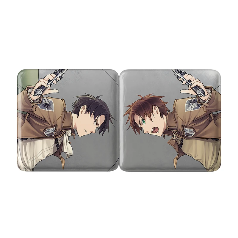 مگنت خندالو مدل لیوای و ارن انیمه اتک آن تایتان Attack On Titan کد A157 مجموعه 2 عددی