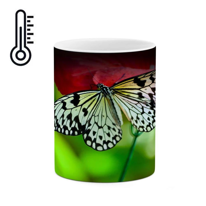 ماگ حرارتی کاکتی مدل پروانه کد mgh15570