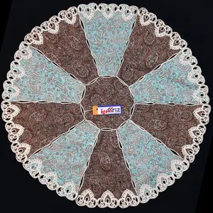 رومیزی ترمه کریز مدل خورشید کد sanB967 مجموعه 2 عددی