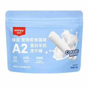 تشویقی گربه بالغ ونپی مدل Freeze Dried طعم مرغ و شیر بز وزن 40 گرم 