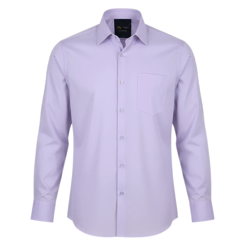 پیراهن آستین بلند یقه برگردان مردانه مدل کلاسیک 250022