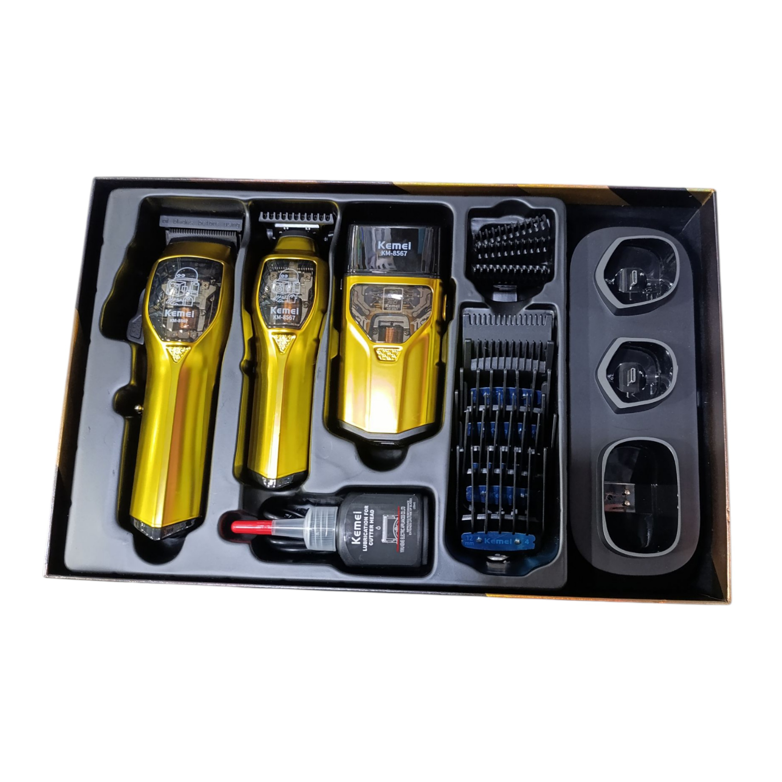 ماشین اصلاح موی سر و صورت شارژی کیمی مدل km-8567 مجموعه 3 عددی ماشین اصلاح موی سر و صورت شارژی کیمی مدل km-8567 مجموعه 3 عددی