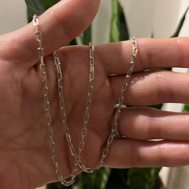 زنجیر نقره مردانه گالری ظهیرالدینی مدل DPL 50-55