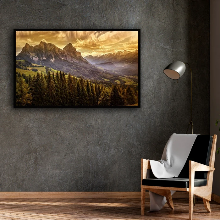 تابلو بکلیت طرح منظره طبیعت و کوهستان مدل B-D1649