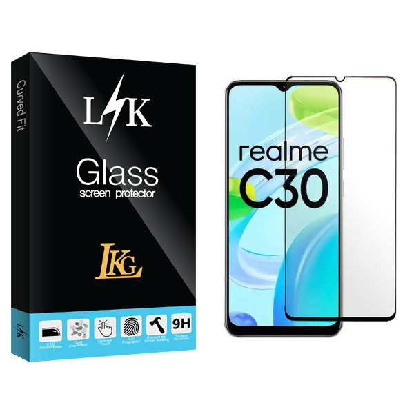 محافظ صفحه نمایش شیشه ای ال کا جی مدل LKK مناسب برای گوشی موبایل ریلمی C30