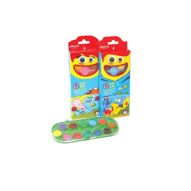 آبرنگ 12 رنگ آریا کد ۵۰۰۵