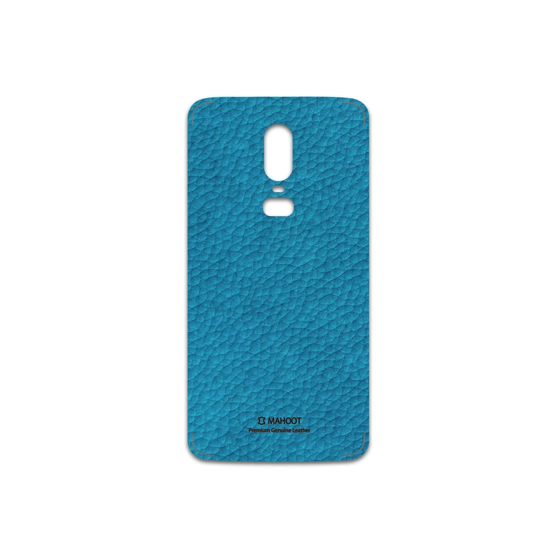 برچسب پوششی ماهوت مدل Blue-Leather مناسب برای گوشی موبایل وان پلاس 6