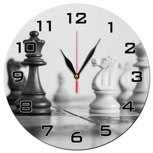 ساعت دیواری طرح مهره های شطرنج کد 1175