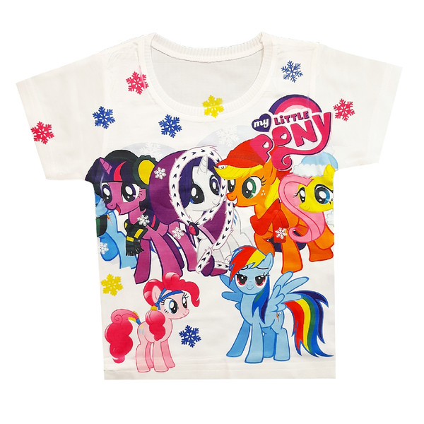 تی شرت دخترانه طرح pony کد A180