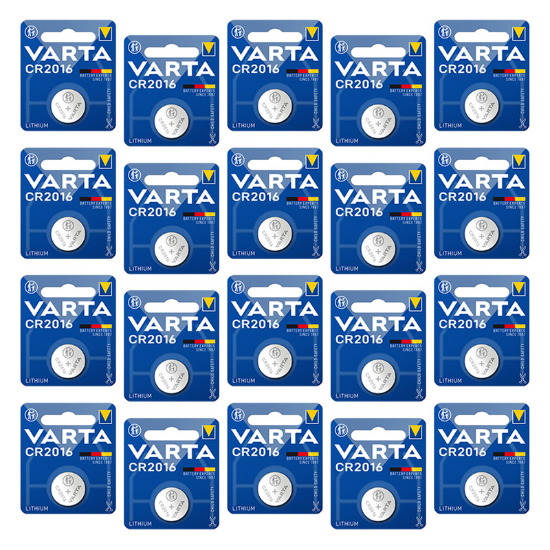 باتری سکه ای وارتا مدل CR 2016 مجموعه 20 عددی
